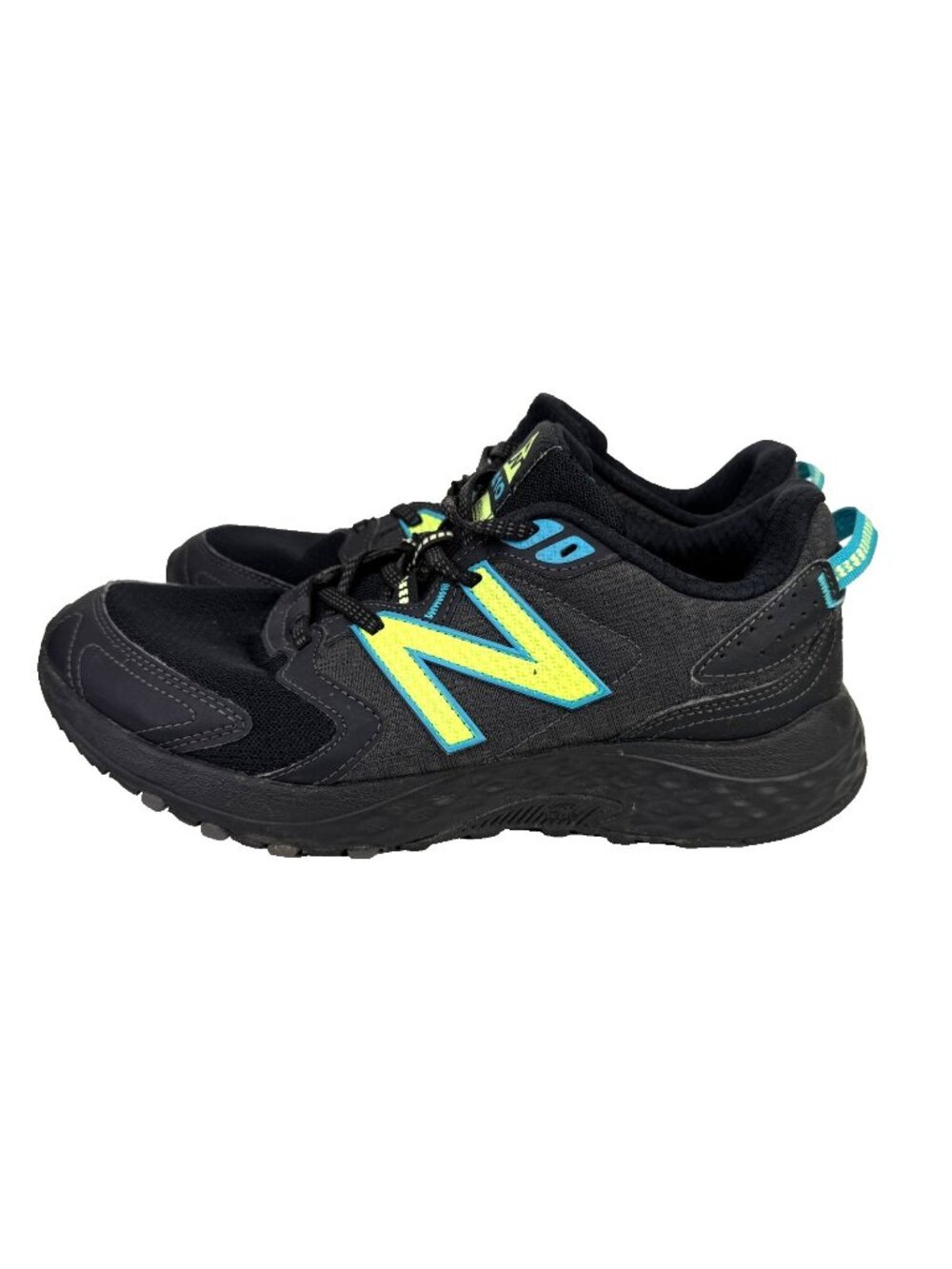 New Balance 410 Shoes Womens 9 B Black Green Trail Running Sneakers WT410BL7